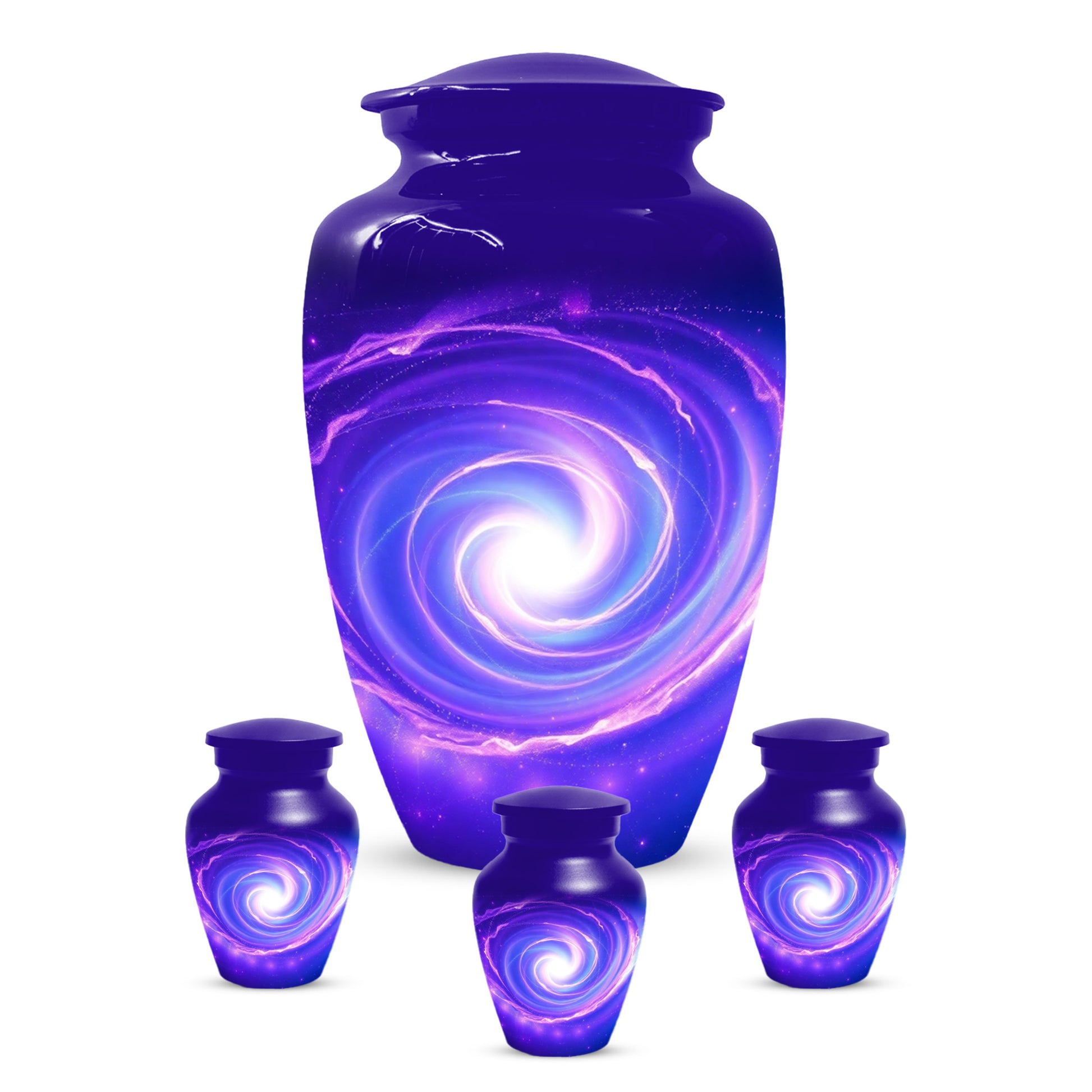Galaxy Urn for Mom – Personalized Purple Galaxy Cremation Urns for Ashes
