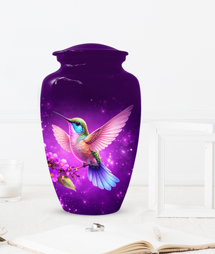 Hummingbird Urn for Ashes, Custom Hummingbird Cremation Urn