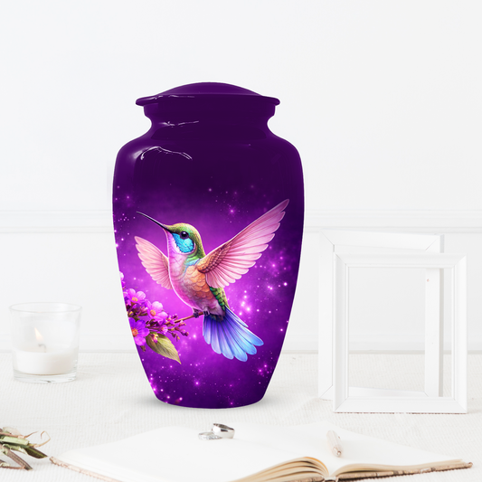 Hummingbird Urn for Ashes, Custom Hummingbird Cremation Urn