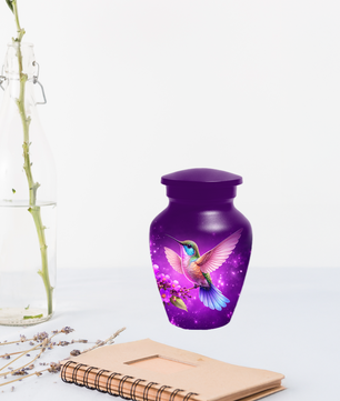 Hummingbird Urn for Ashes, Custom Hummingbird Cremation Urn