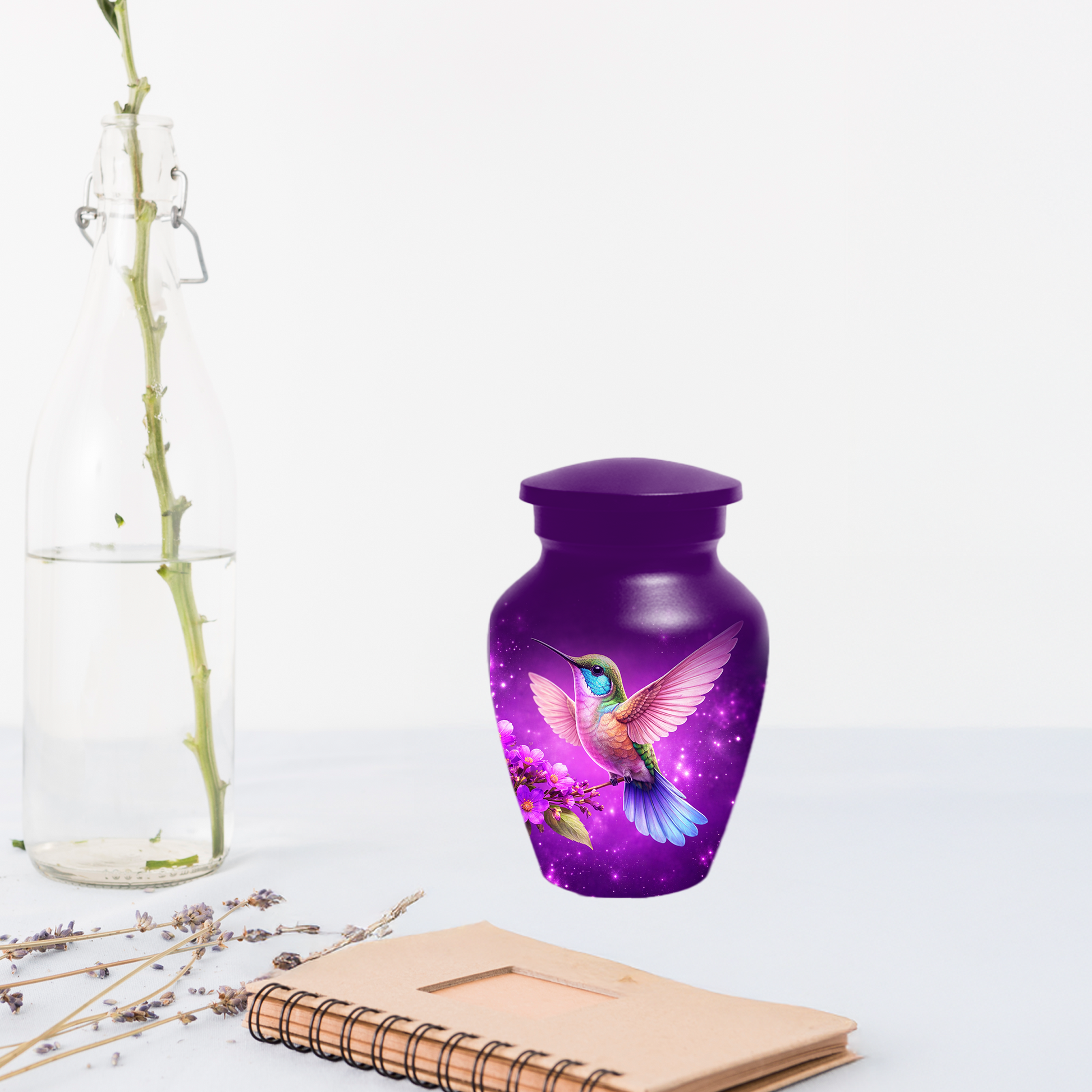 Hummingbird Urn for Ashes, Custom Hummingbird Cremation Urn