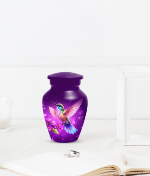 Hummingbird Urn for Ashes, Custom Hummingbird Cremation Urn