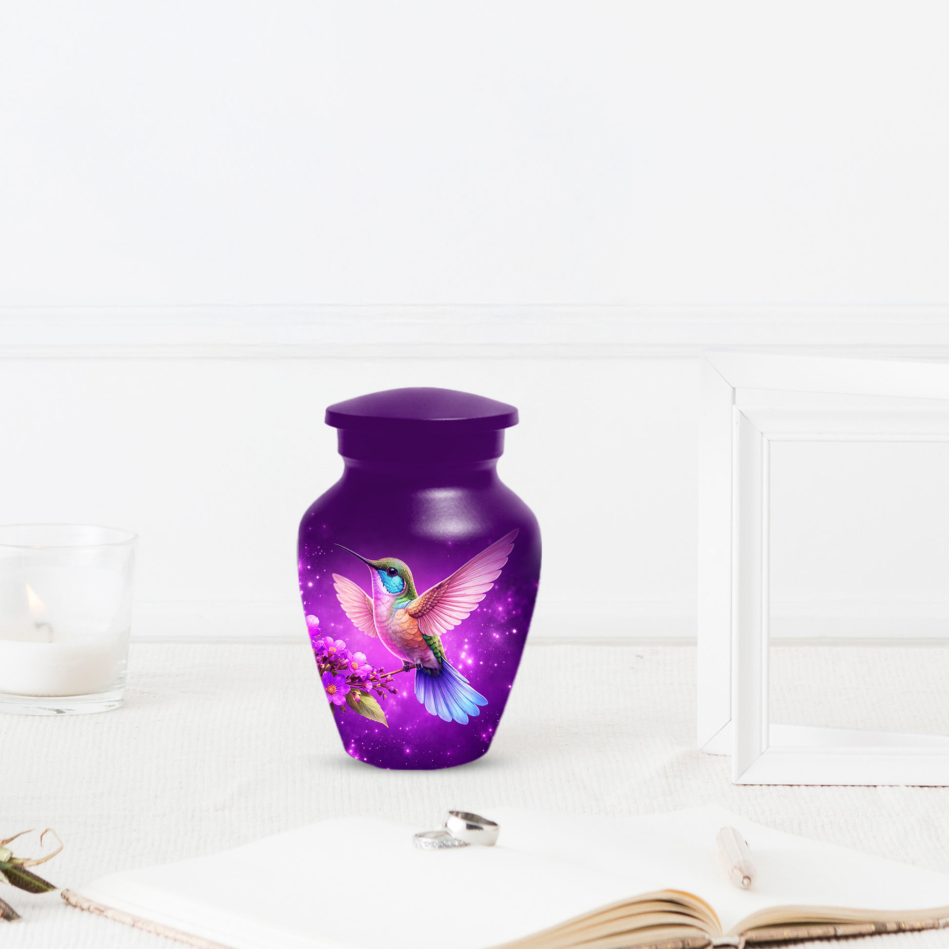 Hummingbird Urn for Ashes, Custom Hummingbird Cremation Urn