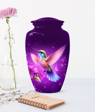 Hummingbird Urn for Ashes, Custom Hummingbird Cremation Urn