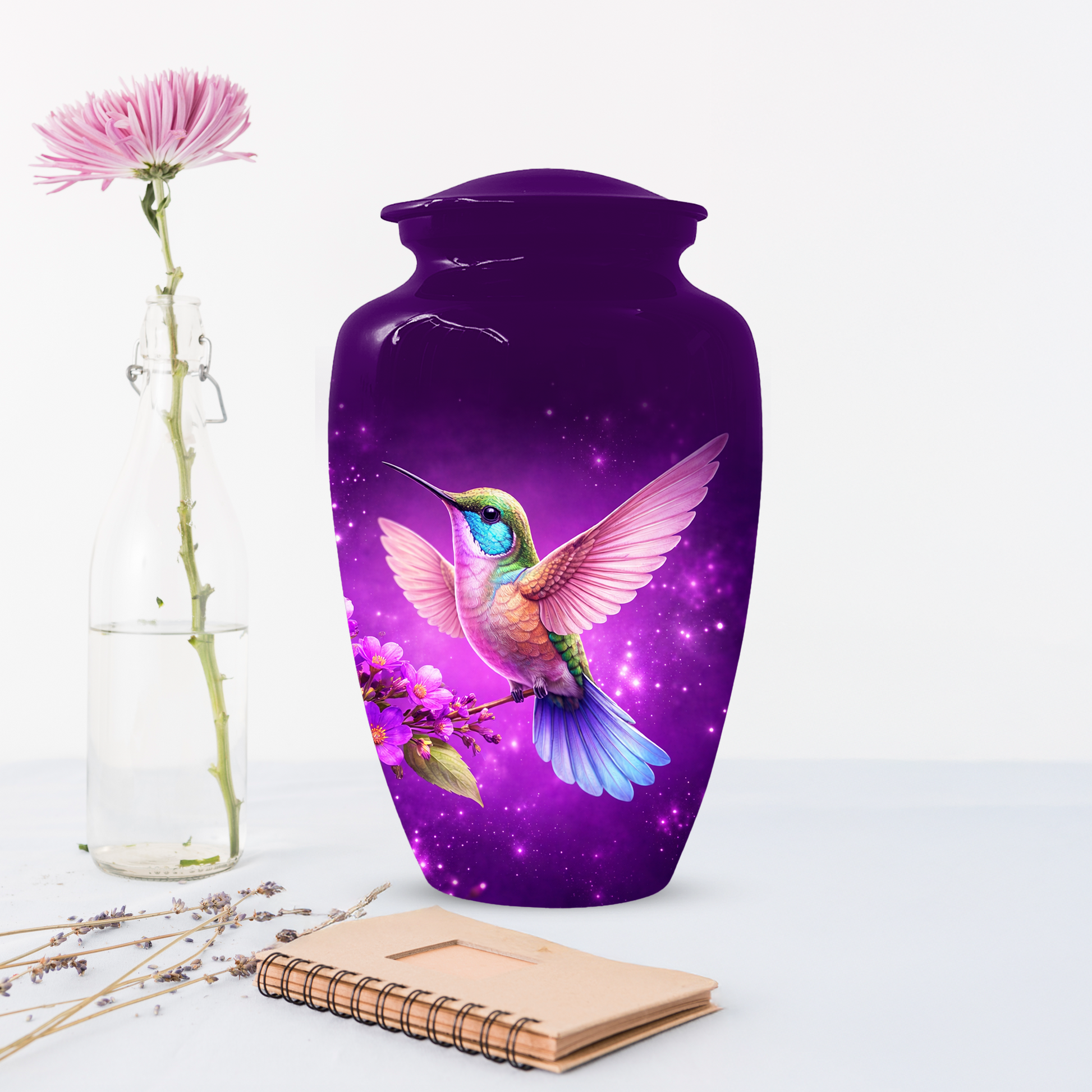 Hummingbird Urn for Ashes, Custom Hummingbird Cremation Urn