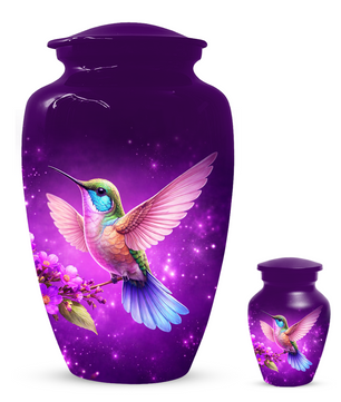 Hummingbird Urn for Ashes, Custom Hummingbird Cremation Urn