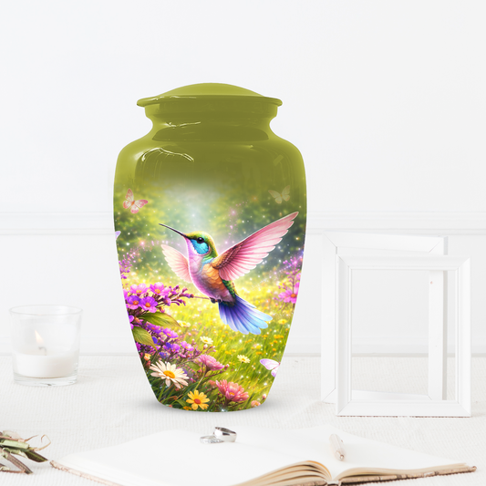 Hummingbird Urn for Ashes, Custom Cremation Urn for Mom
