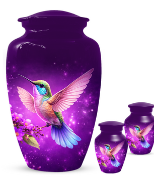 Hummingbird Urn for Ashes, Custom Hummingbird Cremation Urn