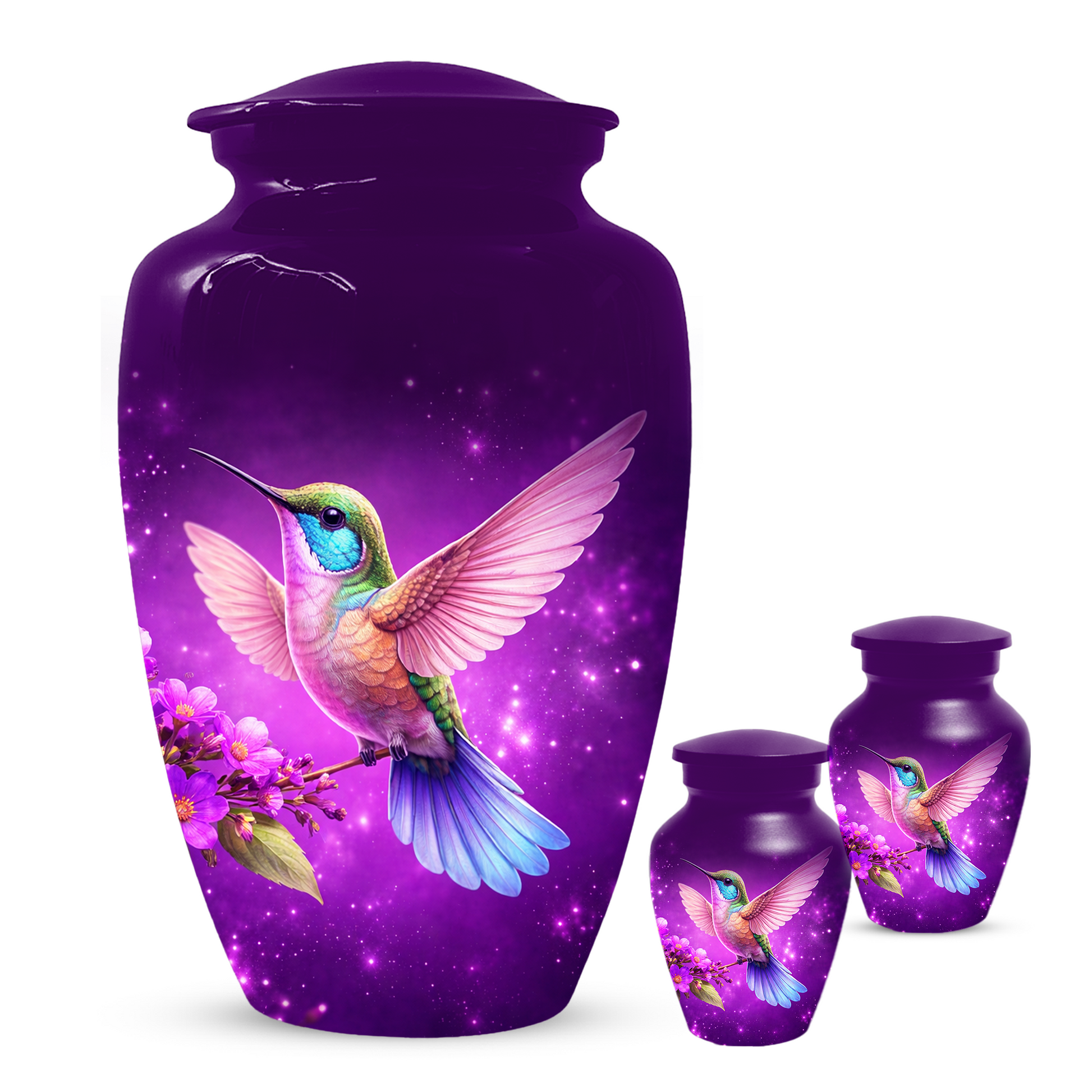 Hummingbird Urn for Ashes, Custom Hummingbird Cremation Urn