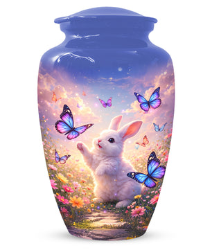 Bunny Butterfly Urn for Mom – Custom Rabbit  Keepsake Cremation Urns for Ashes