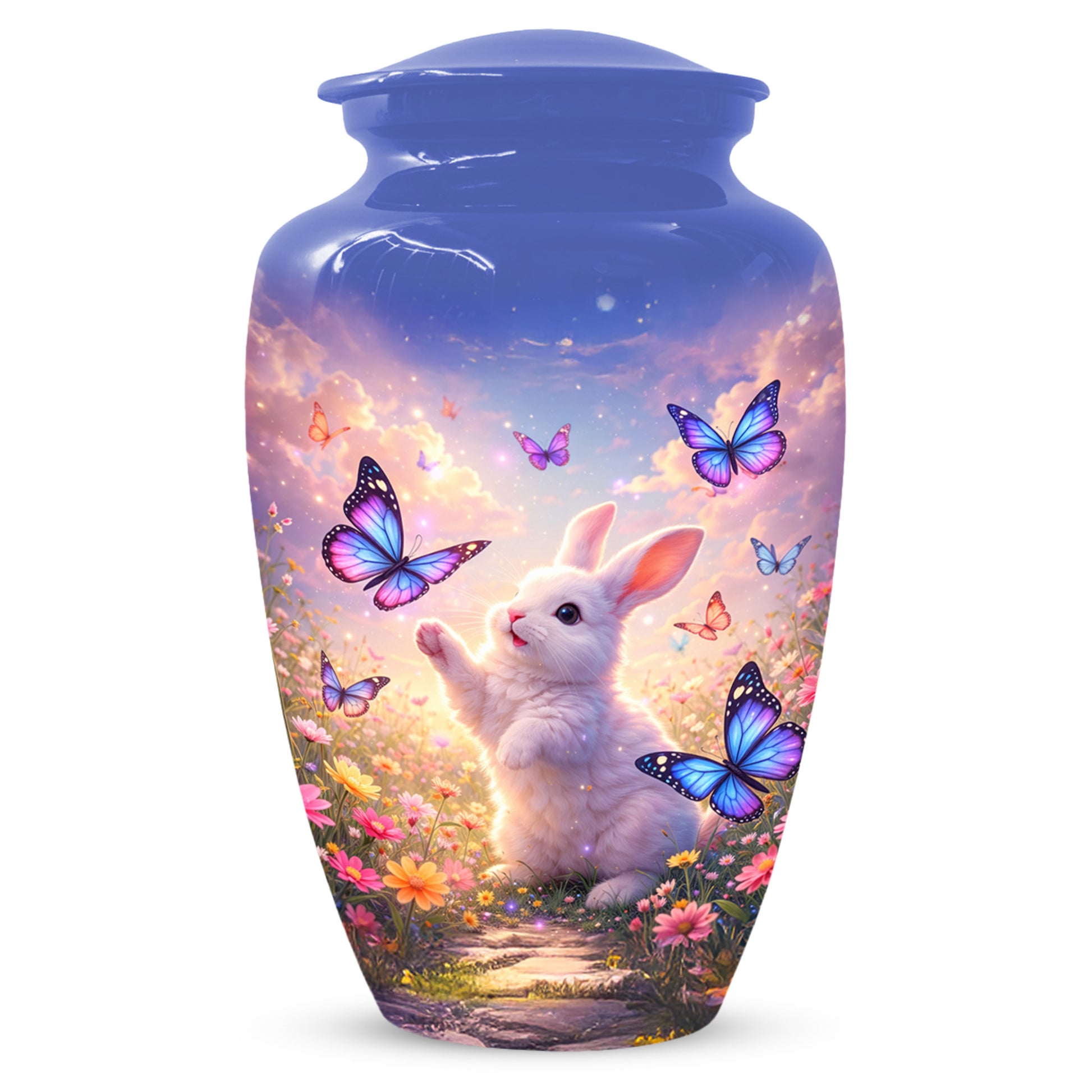 Bunny Butterfly Urn for Mom – Custom Rabbit  Keepsake Cremation Urns for Ashes