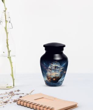 Nautical Ship Urns for Dad –  Sailing Ship Memorial Urn for Father Ashes
