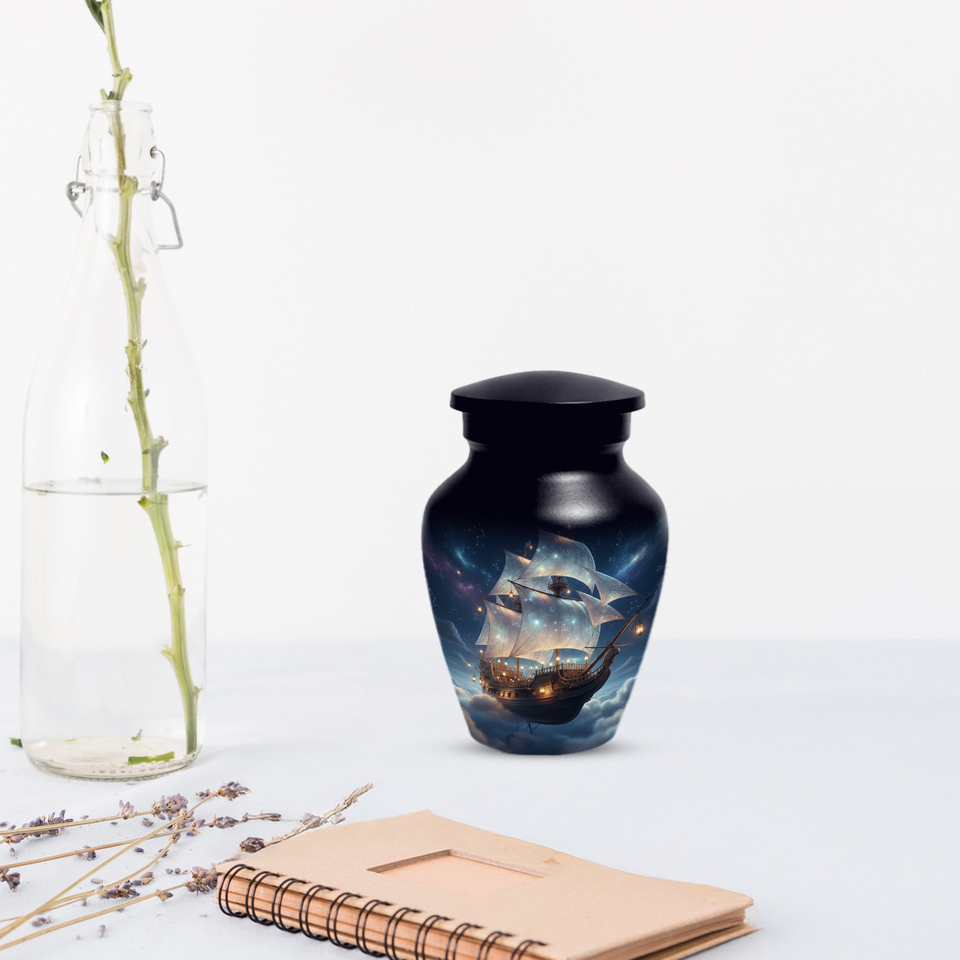Nautical Ship Urns for Dad –  Sailing Ship Memorial Urn for Father Ashes