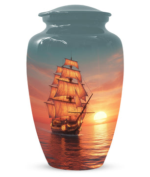 Sailing Ship Urns for Dad – Personalized KLeepsake for Dad | Nautical Memorial Urn for Father Ashes