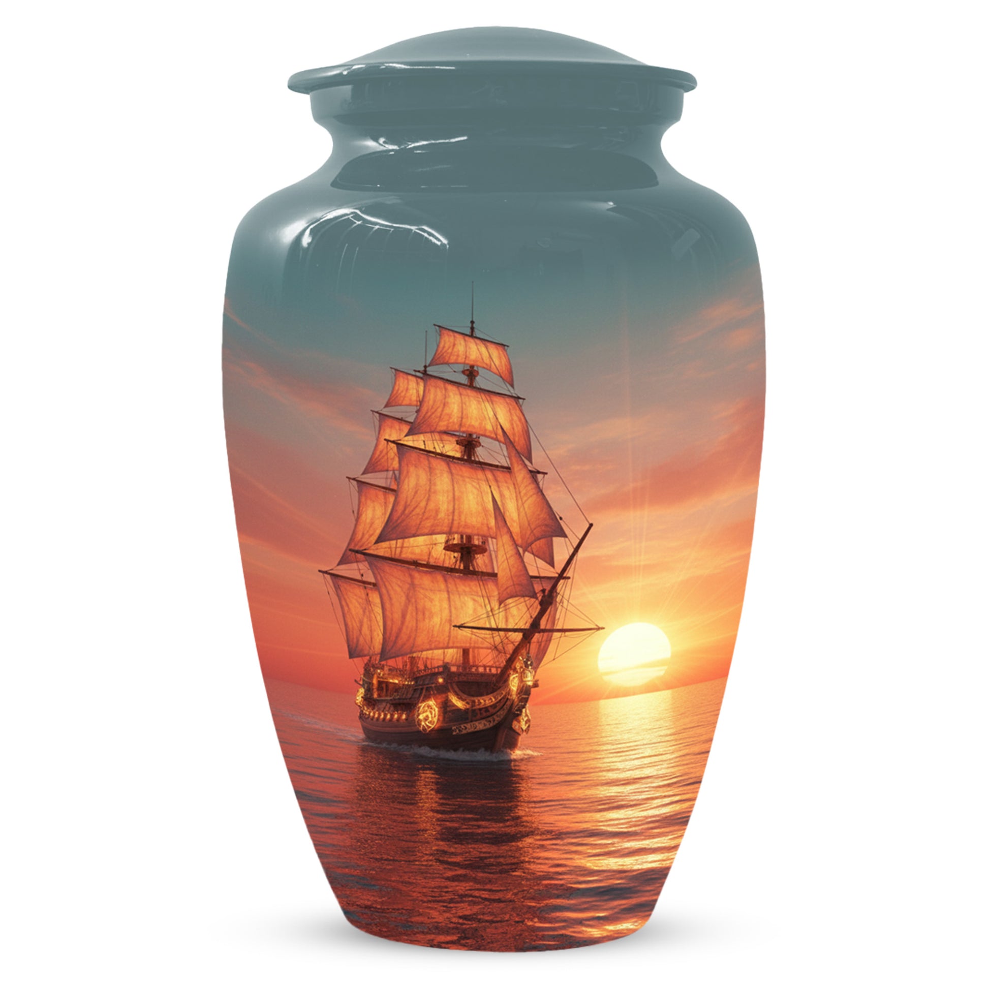 Sailing Ship Urns for Dad – Personalized KLeepsake for Dad | Nautical Memorial Urn for Father Ashes
