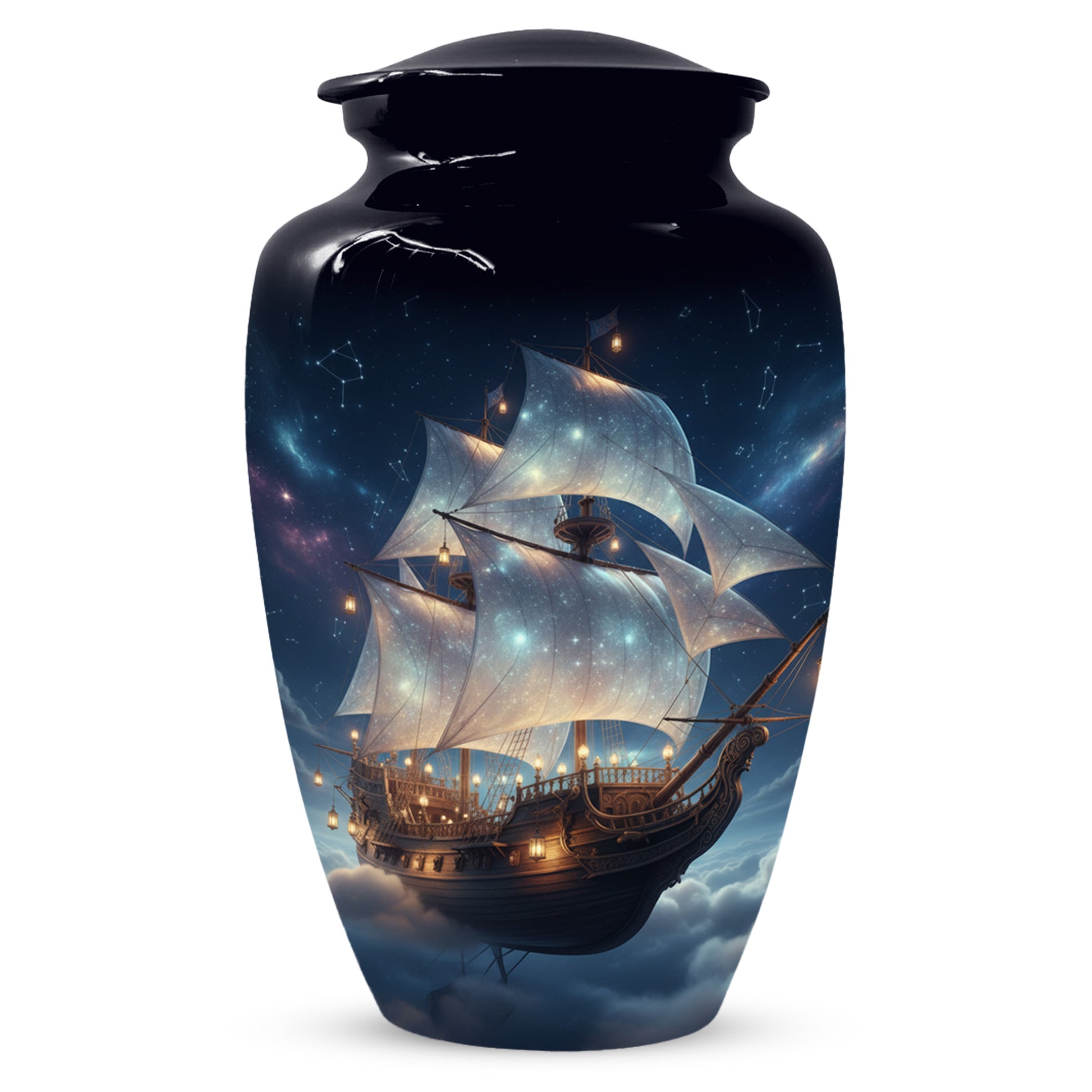 Nautical Ship Urns for Dad –  Sailing Ship Memorial Urn for Father Ashes