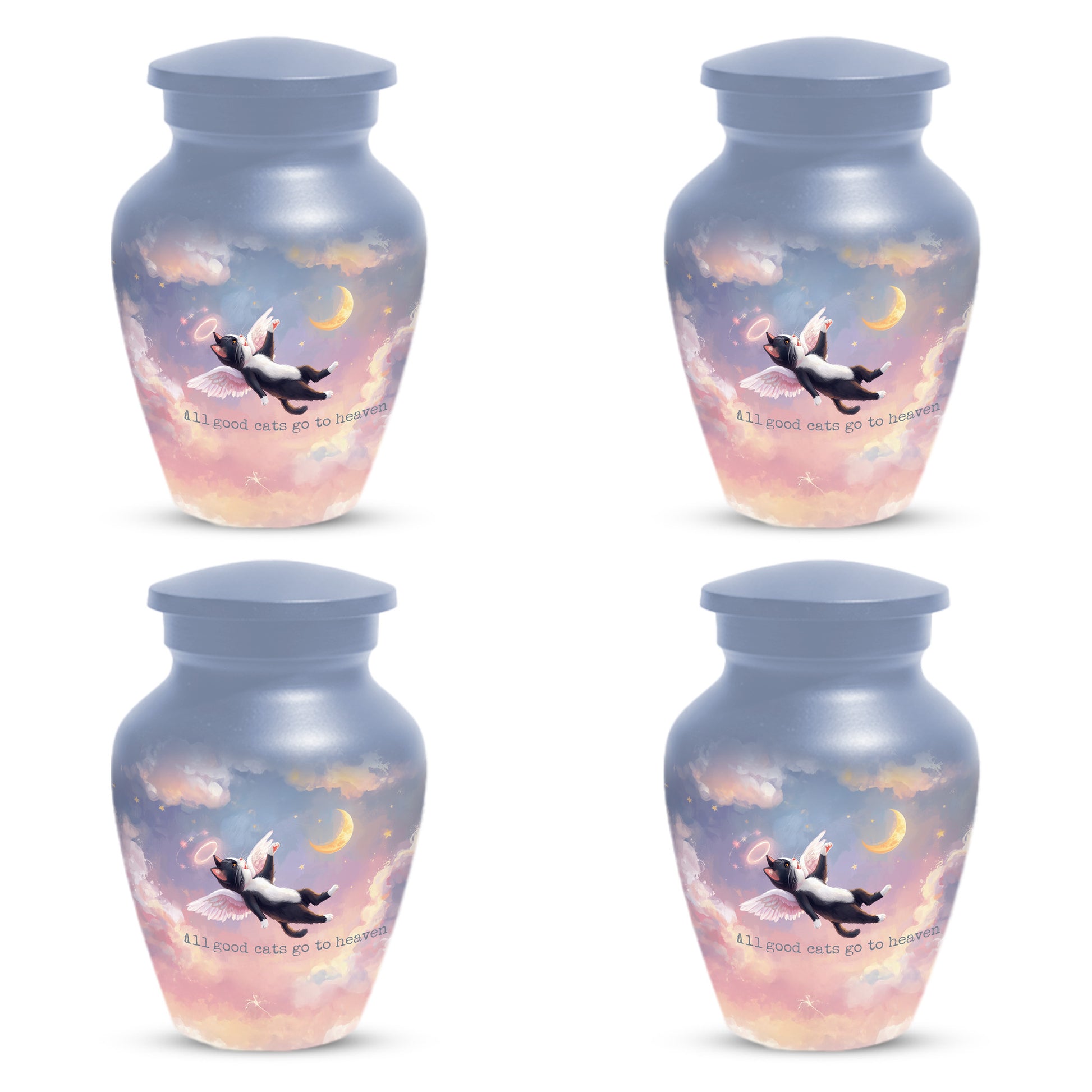 Angel Cat Rainbow Bridge Keepsake -  Custom Pet Cremation Urns for Cat