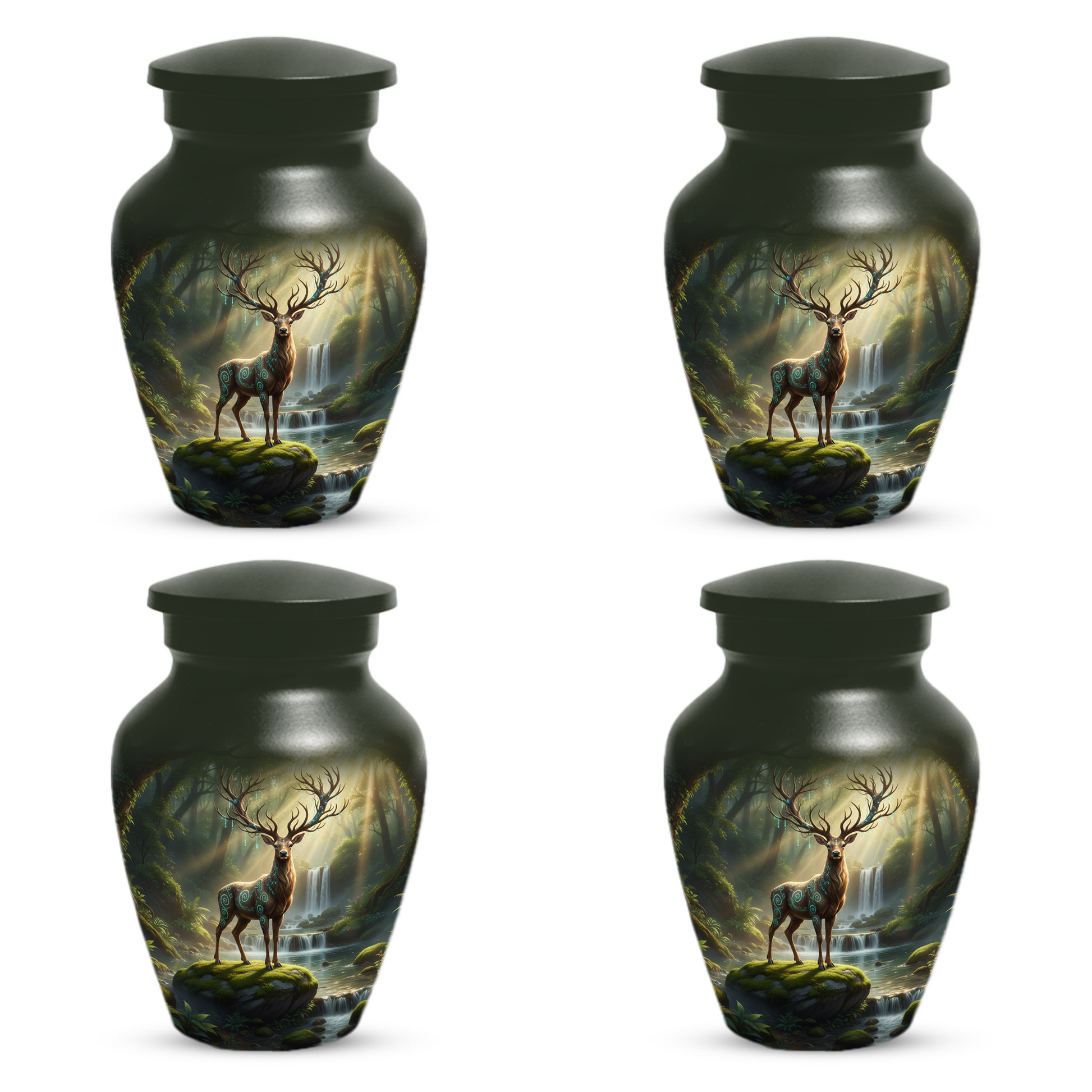 Majestic Deer Cremation Urn for Ashes – Forest Wildlife Adult Funeral Urns