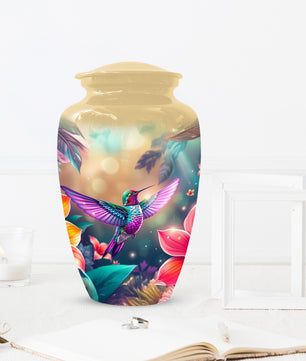 Personalized Hummingbird Urn for Ashes – Cusn, Adult Cremation Hummingbird Memorial Funeral Urn for Human Ashes