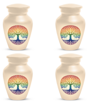 Rainbow Tree of Life Cremation Urns for Ashes –  Full Size Memorial Urn for Human Ashes,