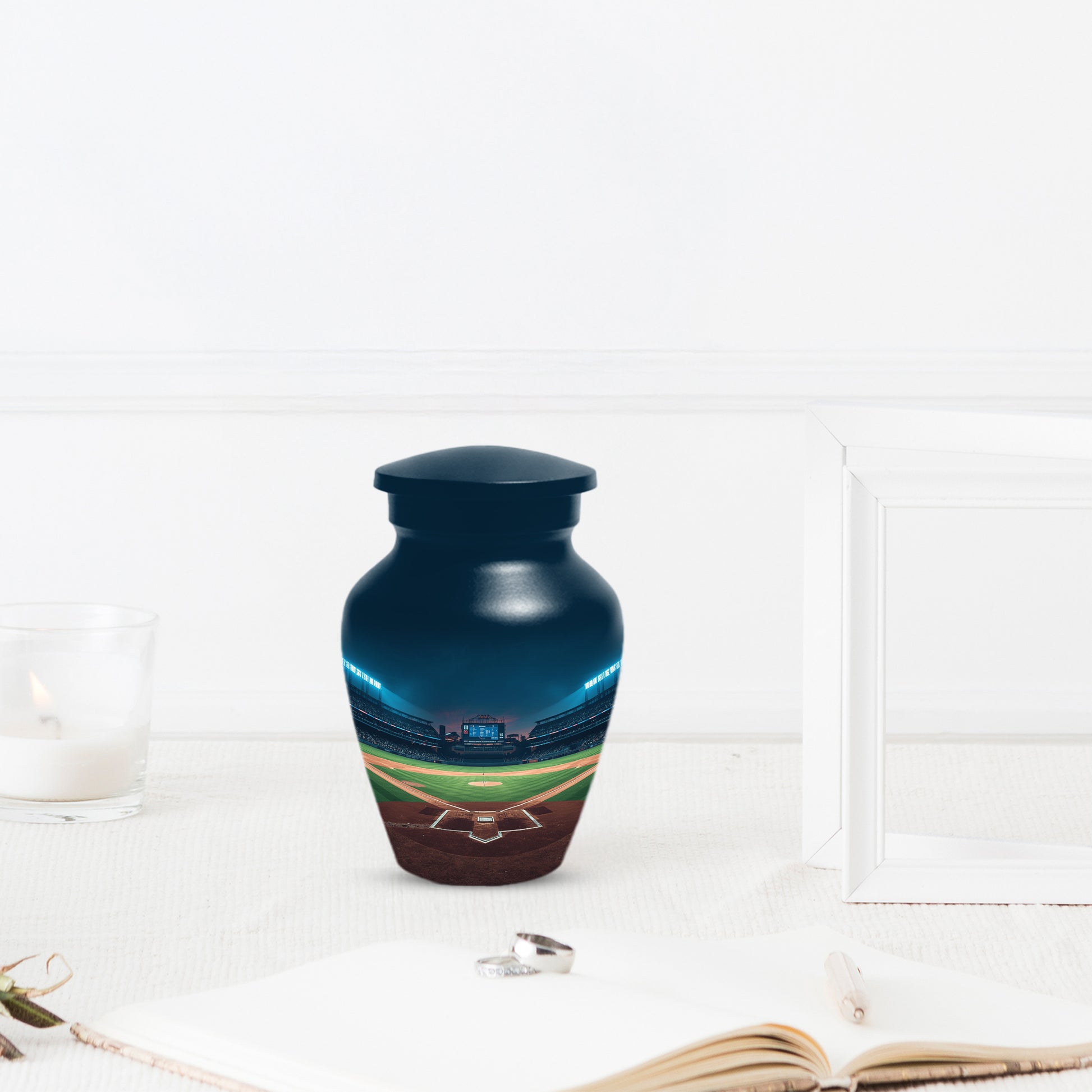 Baseball Stadium Urn for Human Ashes | Baseball Cremation Urn for Adult Memorial