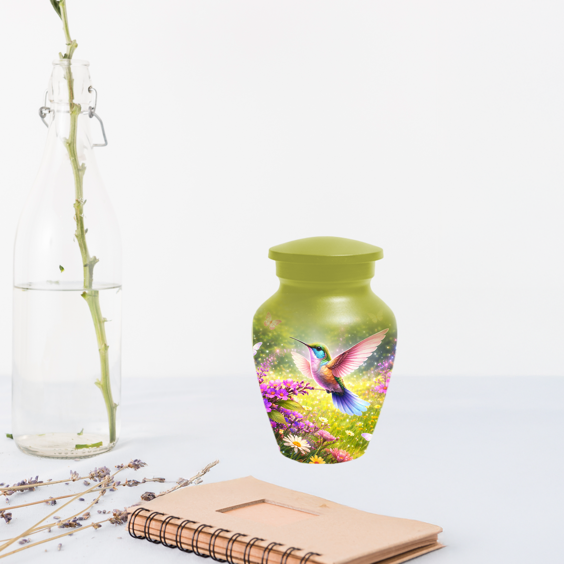 Hummingbird Urn for Ashes, Custom Cremation Urn for Mom