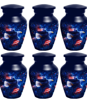 American Eagle Keepsake Urn for Dad - Patriotic Memorial Cremation Urn for Father