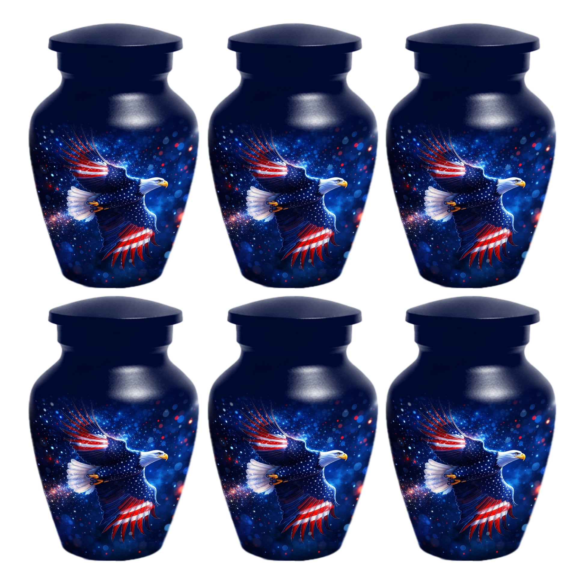 American Eagle Keepsake Urn for Dad - Patriotic Memorial Cremation Urn for Father