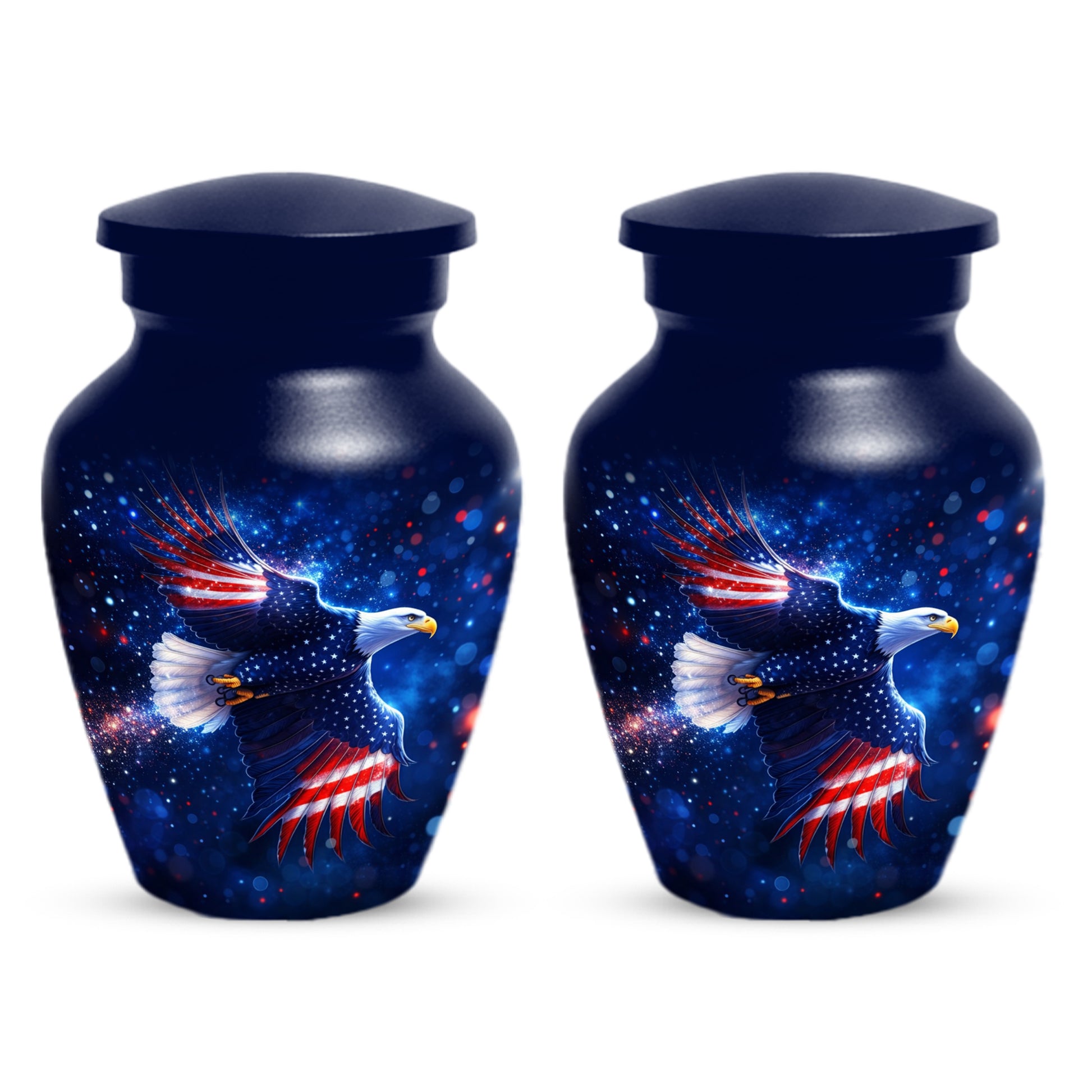 American Eagle Keepsake Urn for Dad - Patriotic Memorial Cremation Urn for Father