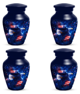 American Eagle Keepsake Urn for Dad - Patriotic Memorial Cremation Urn for Father