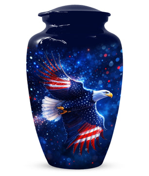 American Eagle Keepsake Urn for Dad - Patriotic Memorial Cremation Urn for Father