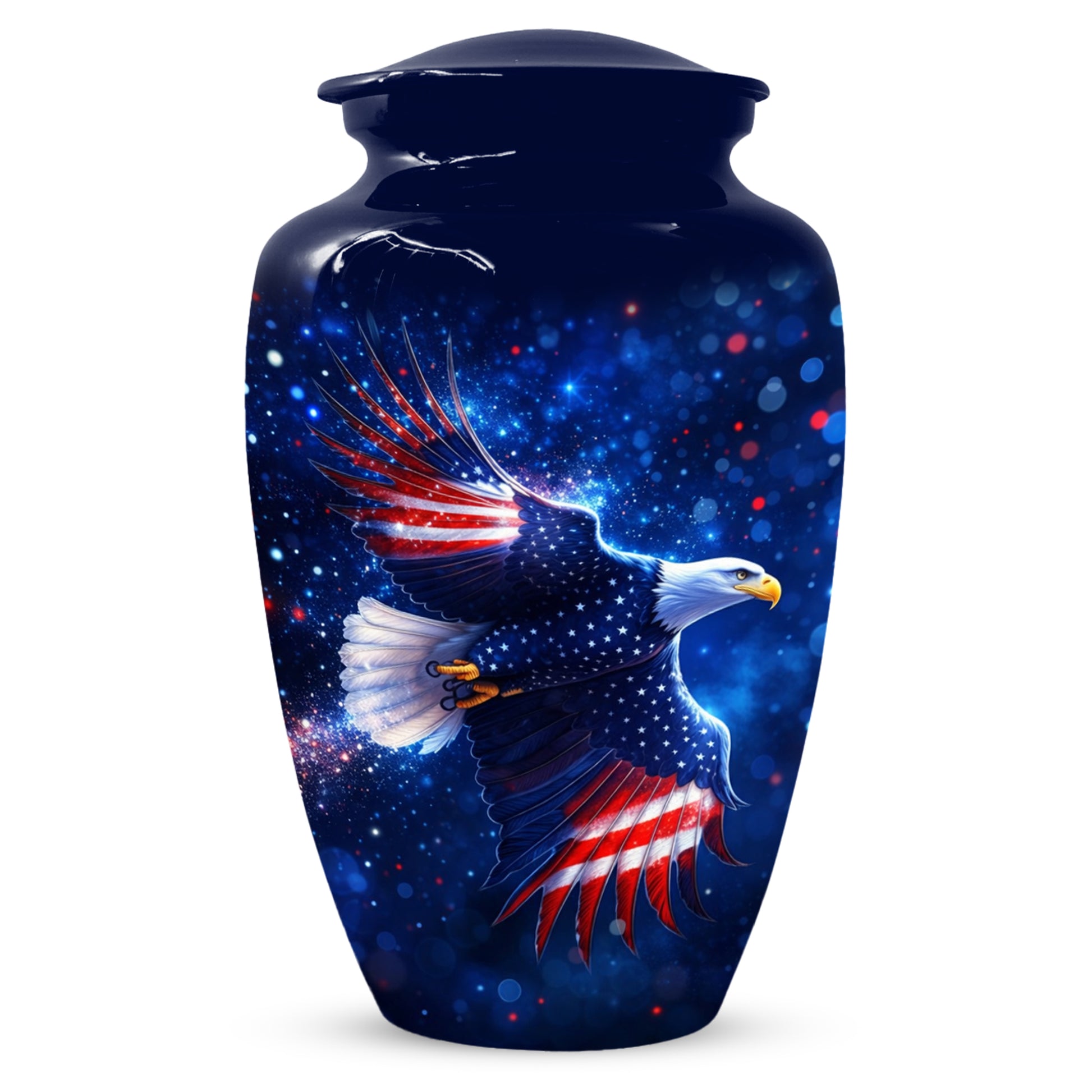 American Eagle Keepsake Urn for Dad - Patriotic Memorial Cremation Urn for Father