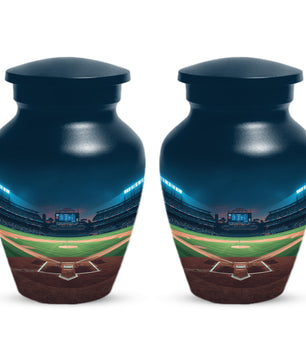 Baseball Stadium Urn for Human Ashes | Baseball Cremation Urn for Adult Memorial