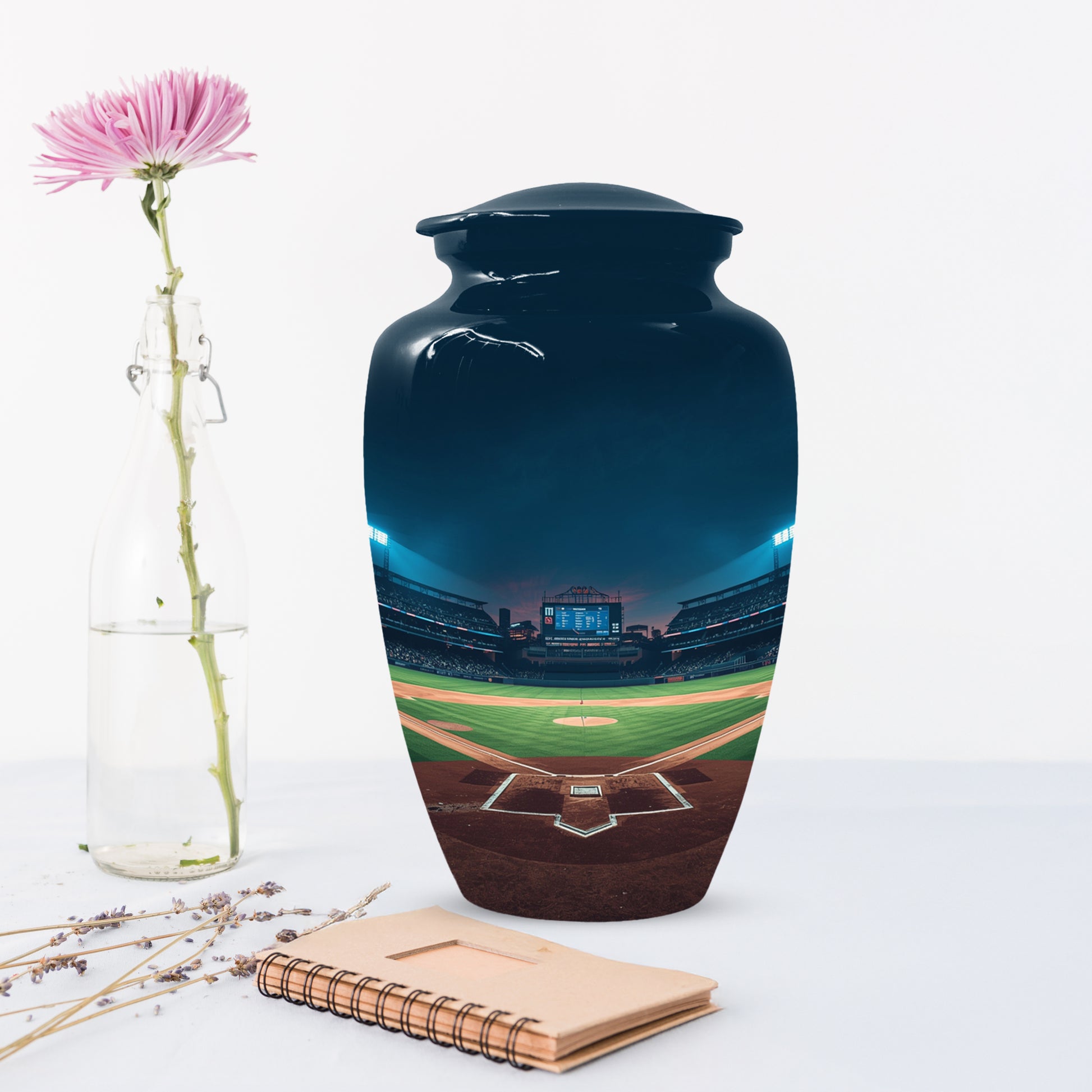 Baseball Stadium Urn for Human Ashes | Baseball Cremation Urn for Adult Memorial