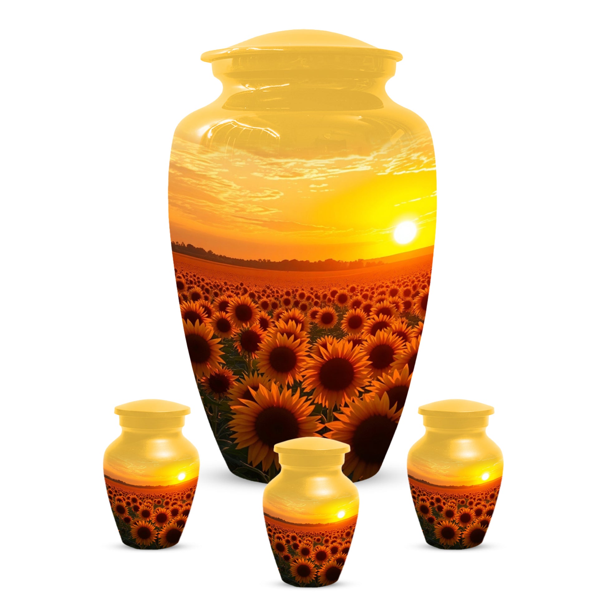 Sunflower Urn for Mom – Custom Sunflower Cremation Urn for Ashes