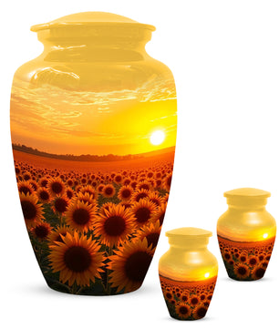 Sunflower Urn for Mom – Custom Sunflower Cremation Urn for Ashes