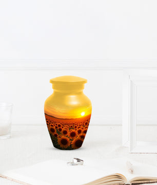 Sunflower Urn for Mom – Custom Sunflower Cremation Urn for Ashes