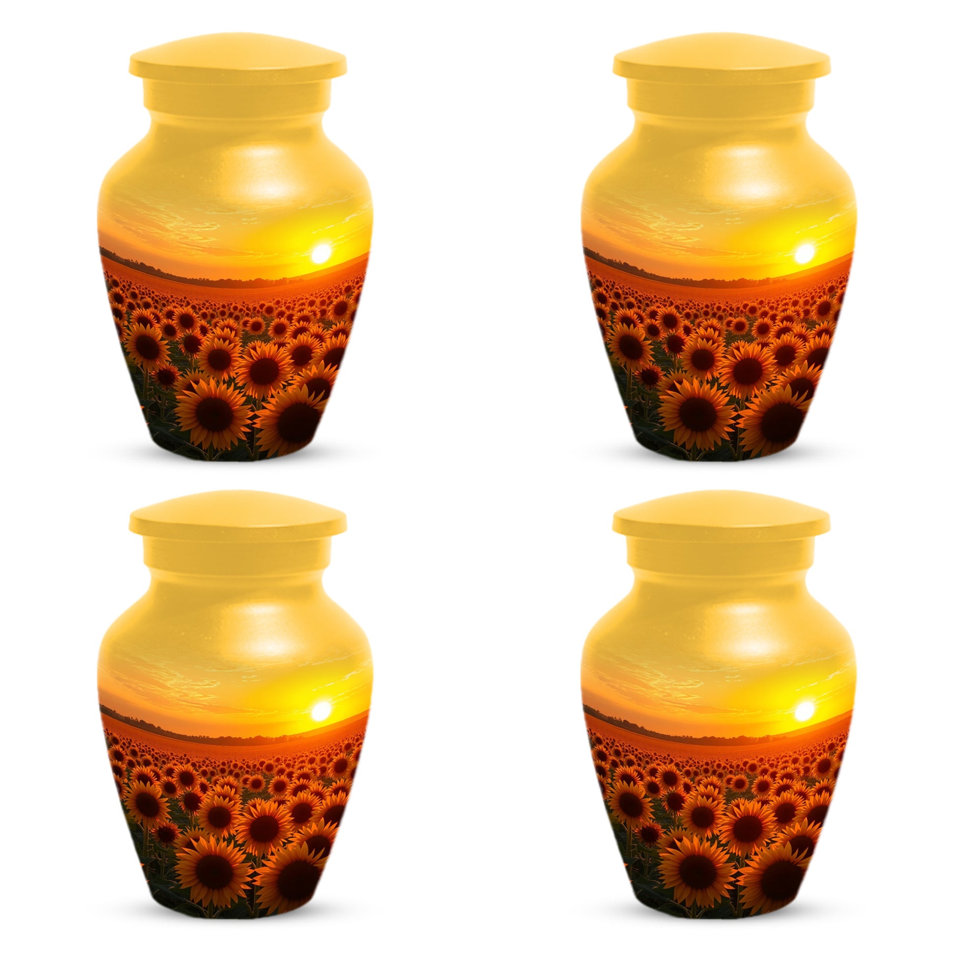 Sunflower Urn for Mom – Custom Sunflower Cremation Urn for Ashes