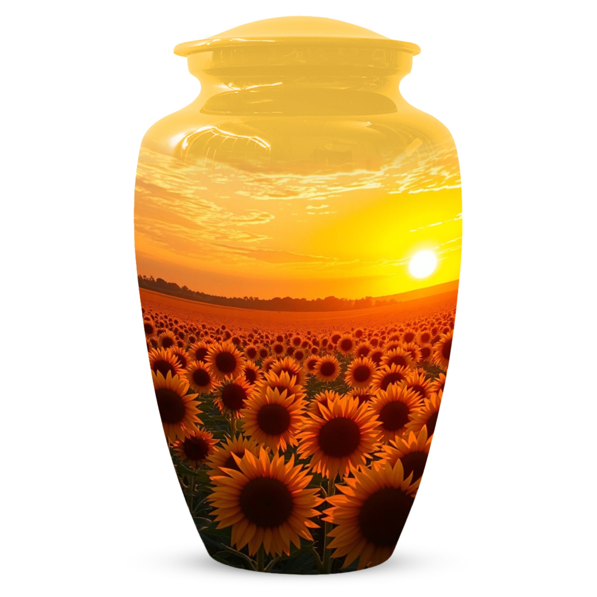 Sunflower Urn for Mom – Custom Sunflower Cremation Urn for Ashes