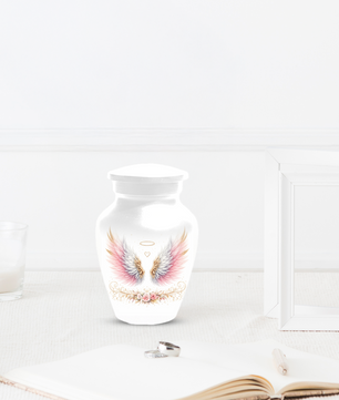 Personalized Angel Wings Cremation Urn for Human Ashes | Custom Adult Urn