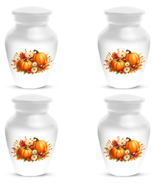 Pumpkin Floral Urn for Mom – Personalized Autumn Cremation Urns for Ashes