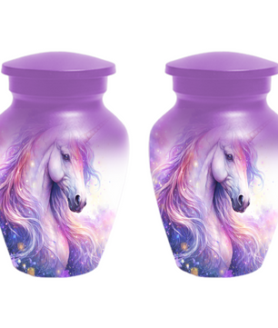 Unicorn Urn for Human Ashes, Custom Cremation Urn, Large Adult Memorial Urn