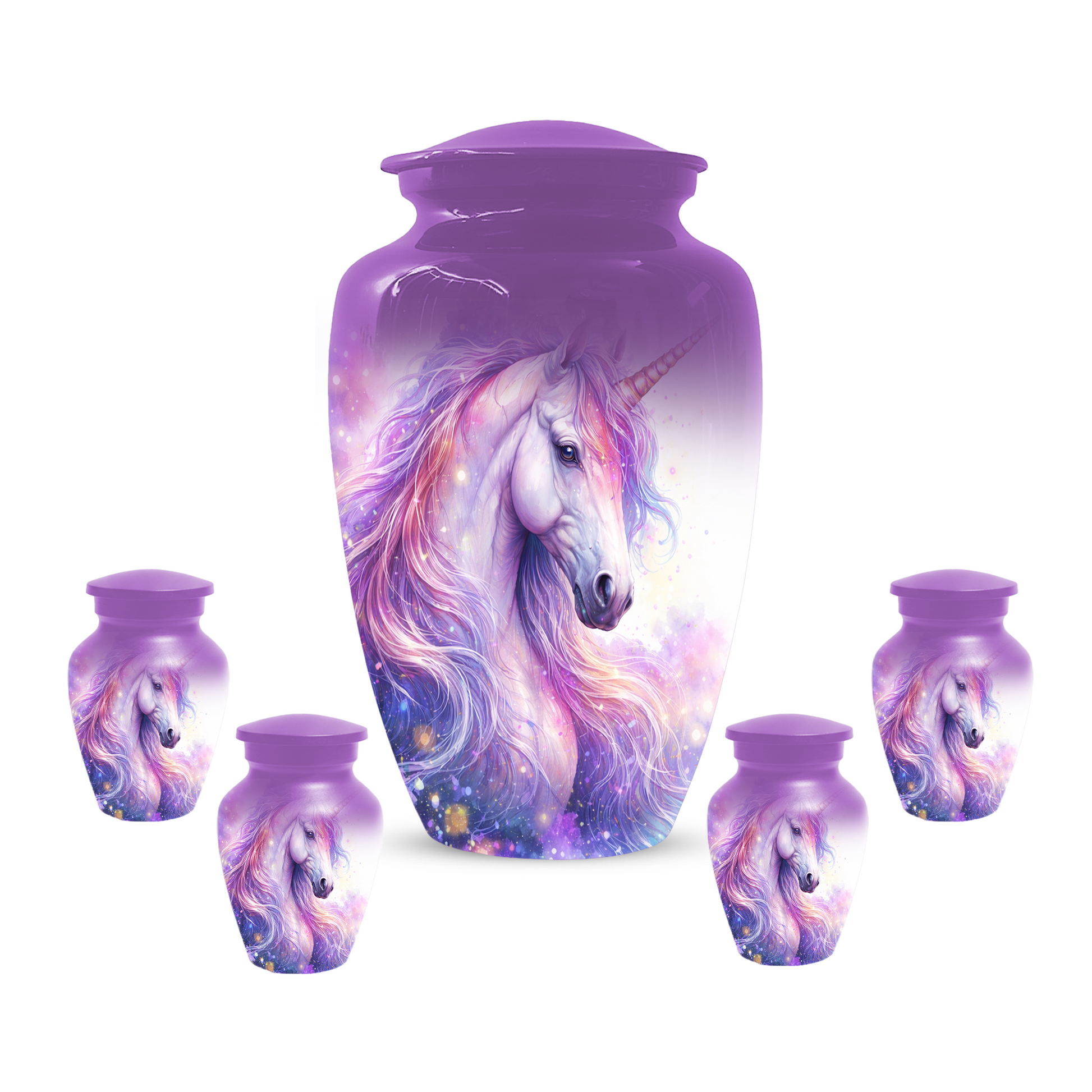 Unicorn Urn for Human Ashes, Custom Cremation Urn, Large Adult Memorial Urn