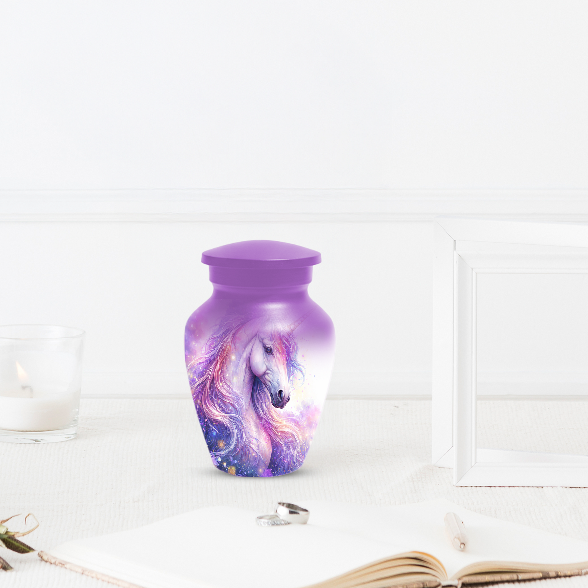 Unicorn Urn for Human Ashes, Custom Cremation Urn, Large Adult Memorial Urn