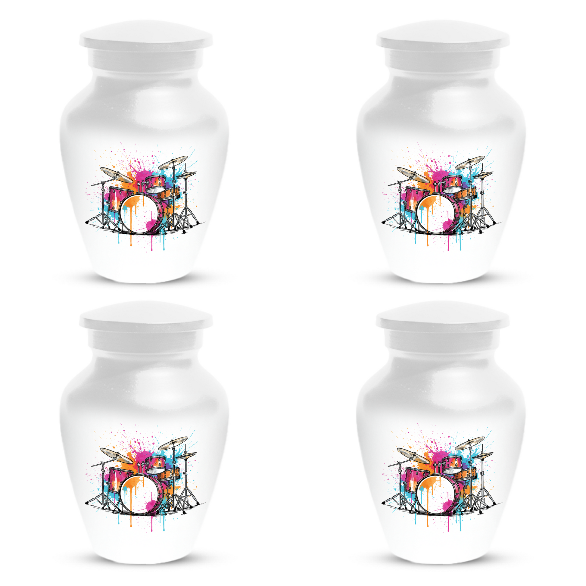 Personalized Drum Set Cremation Urn for Dad – Musician Memorial Urns  for Human Ashes