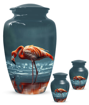 Flamingo Cremation Urn for Ashes – Custom Bird Memorial Urns for Adults