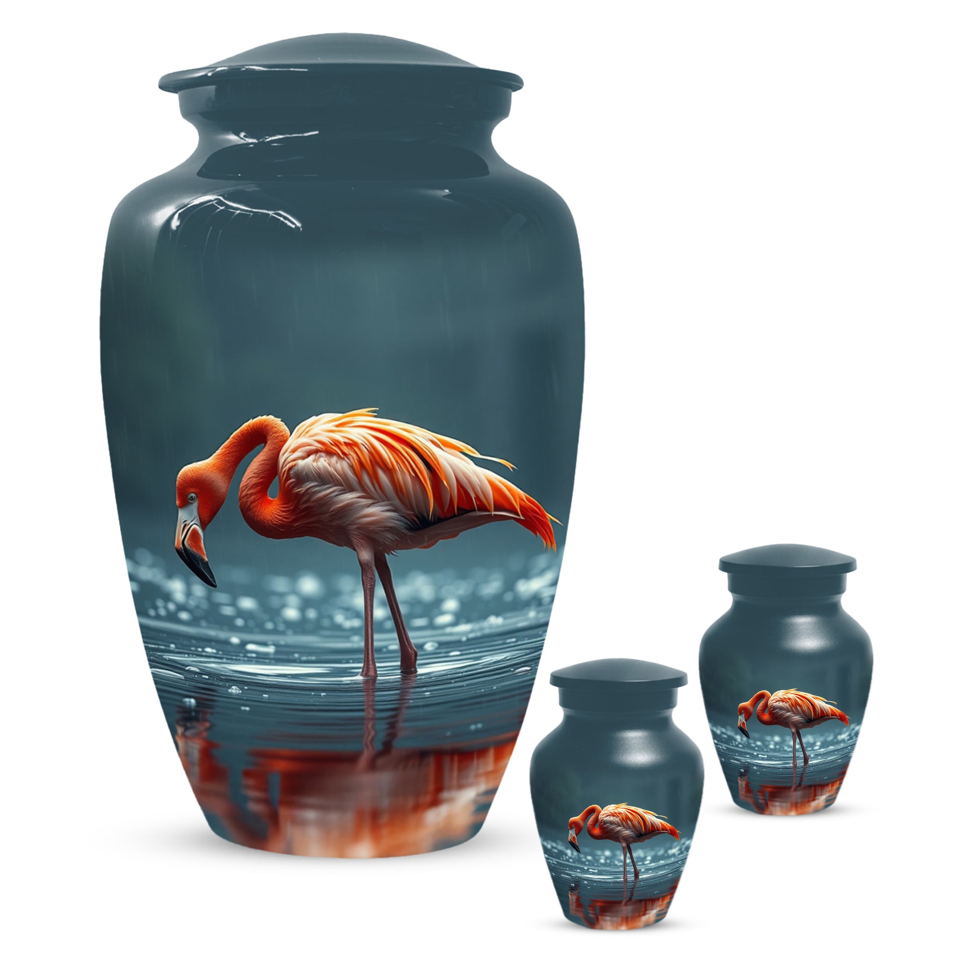 Flamingo Cremation Urn for Ashes – Custom Bird Memorial Urns for Adults