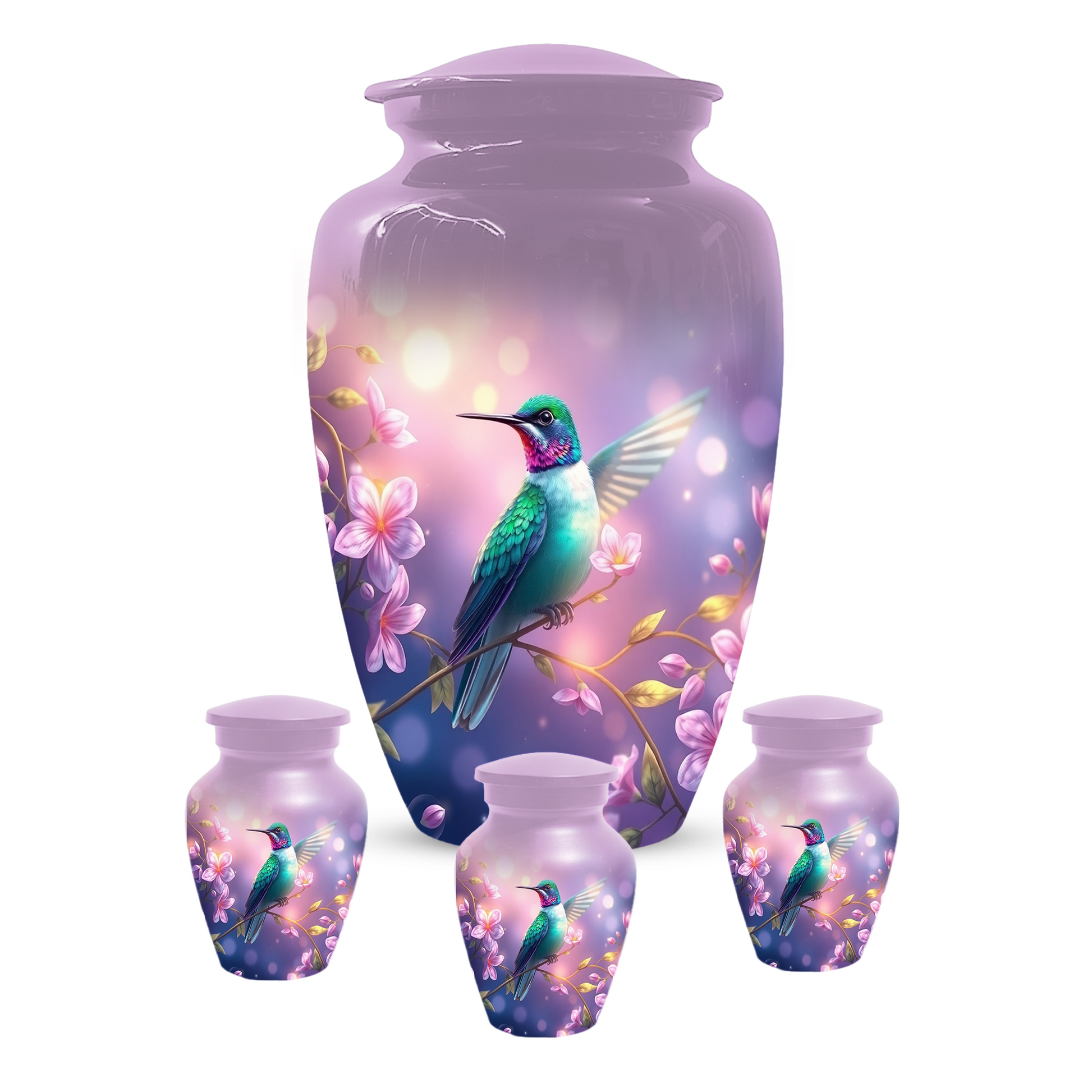 Hummingbird Urn for Mom, Custom Cremation Urn for Human Ashes