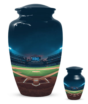 Baseball Stadium Urn for Human Ashes | Baseball Cremation Urn for Adult Memorial
