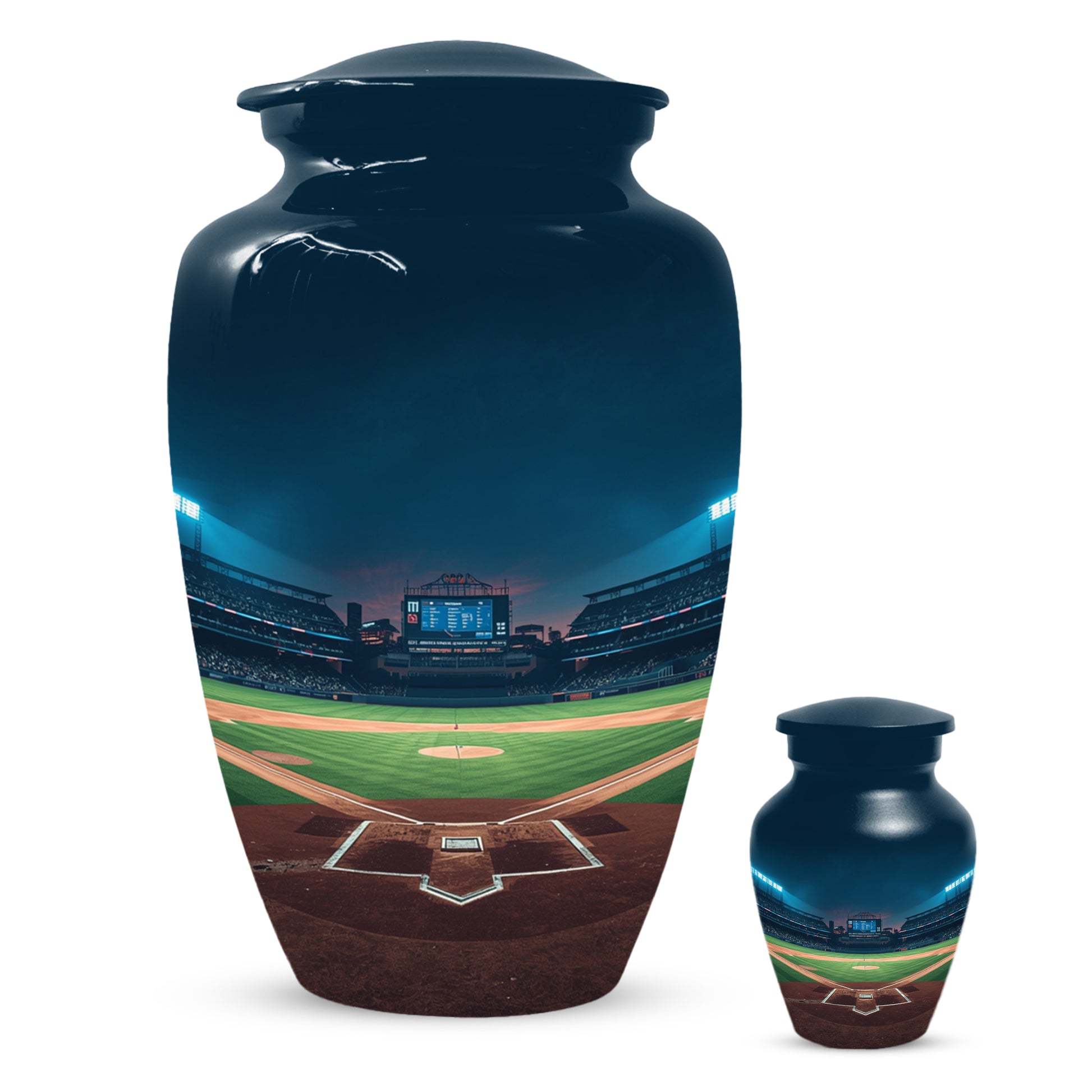 Baseball Stadium Urn for Human Ashes | Baseball Cremation Urn for Adult Memorial